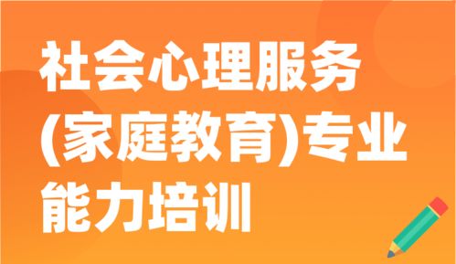 構(gòu)建和諧社會(huì)的基石 社會(huì)心理服務(wù)與家庭教育的專(zhuān)業(yè)能力提升